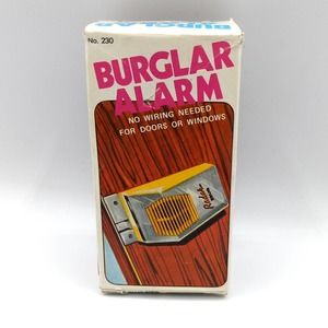 Vintage Vigilant Burglar Alarm Radar Brand For Door & Window Hong Kong NEW!